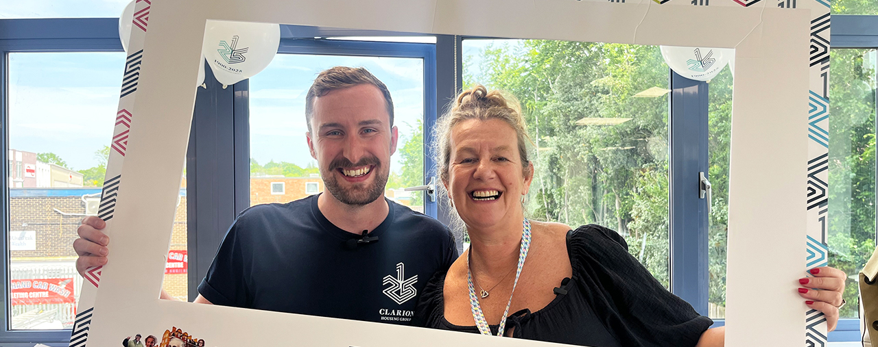 Clarion staff attending Founder's Day at our London head office
